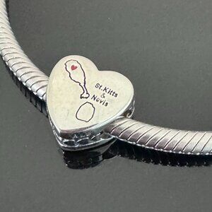 Pandora Sk.Kitts & Novis Heart Charm S 925 Jewelry